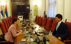 26. septembar 2016. Predsednica Odbora za evropske integracije u razgovoru sa ambasadorom Ukrajine u Republici Srbiji